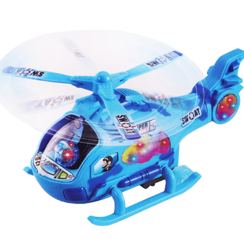 Battery Operated Musical Helicopter Toy with Lights & Sound – Kids Electric Helicopter Toy for Boys & Girls