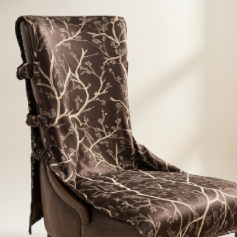 Universal Chair Cover with Elastic Strap | Heavy Quality Fabric Chair Protector | Stretchable Slipcover for Dining, Office & Plastic Chairs