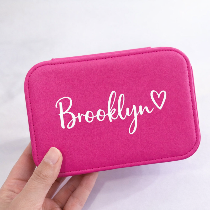Customised Jewellery Box – Large Capacity Jewelry Organizer with Your Name