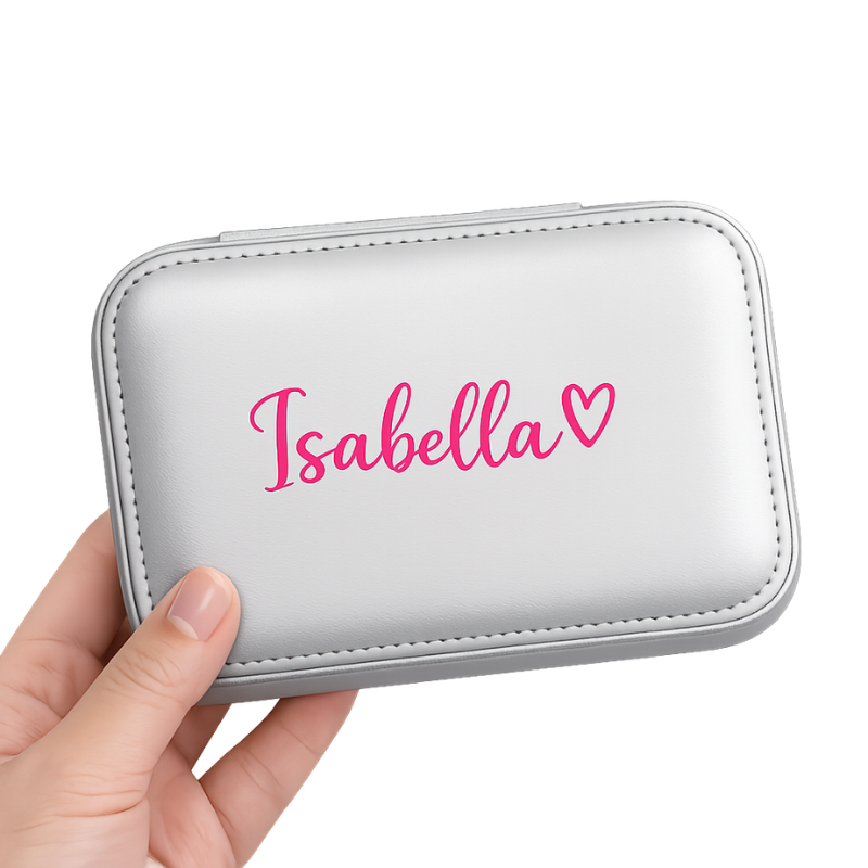 Customised Jewellery Box – Large Capacity Jewelry Organizer with Your Name