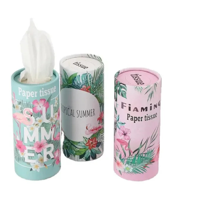 120 Pcs Cylinder Paper Tissue – Soft, Absorbent & Multipurpose Paper Tissues (Random Print)