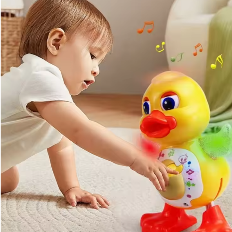 Dancing Duck Musical Toy with Lights & Movement – Battery Operated Interactive Duck Toy for Kids