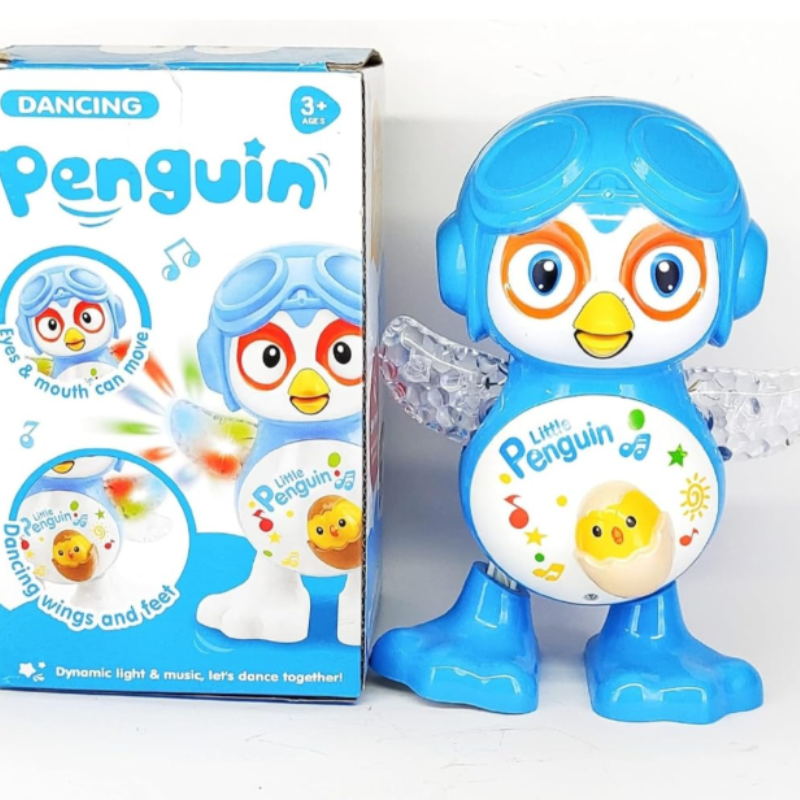 Dancing Penguin Musical Toy with Vibrant Lights – Battery Operated Moving Penguin Toy for Kids