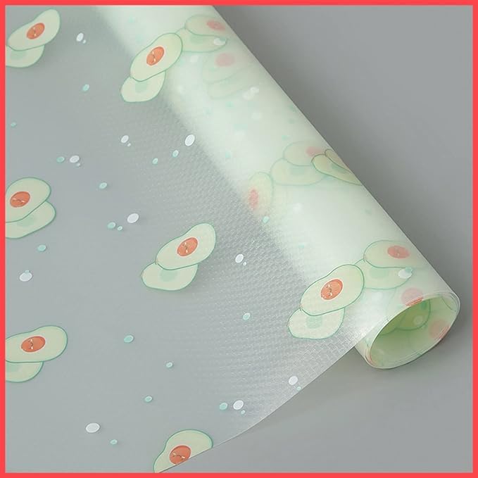 Drawer Mat 45 x 300 Cm – Anti-Slip, Waterproof Shelf Liner for Kitchen, Bathroom, Fridge, Wardrobe (Random Print-Pack of 1)