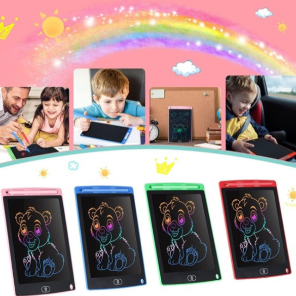 8.5" LCD Colorful Writing & Drawing Tablet – Educational Travel Toy for Kids, Toddlers & Birthday Gifts - 3 to 6 Years old kids (Pack of 1)