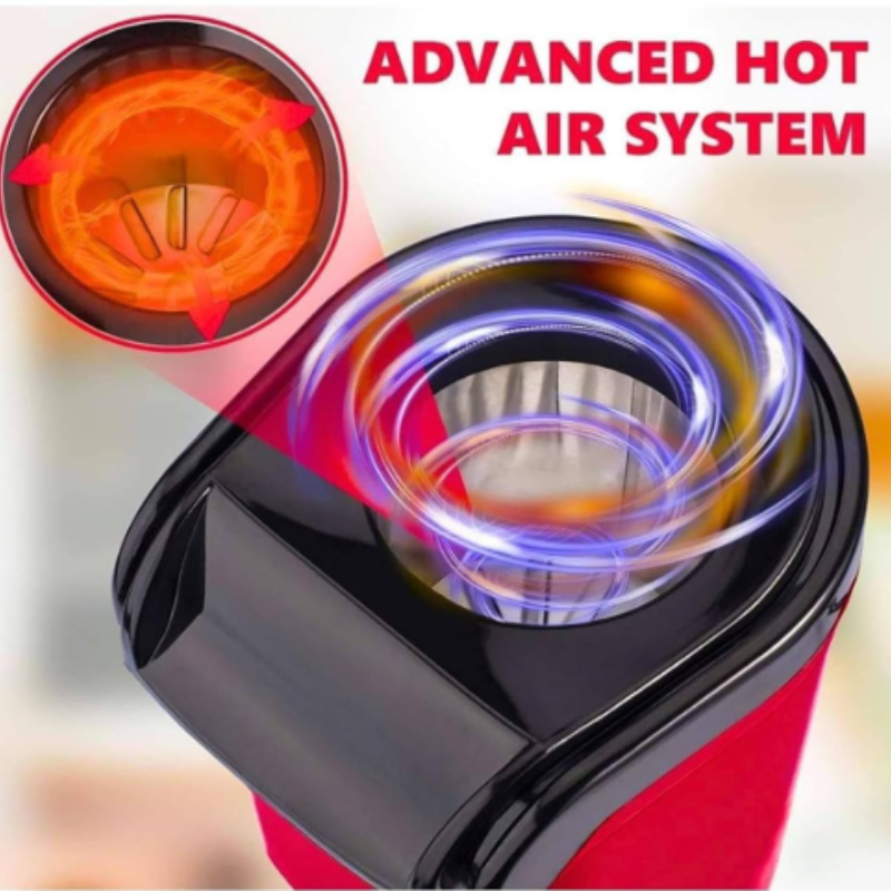Electric Hot Air Popcorn Maker Machine – Oil-Free, One-Touch Operation, Fast & Healthy Snack Maker for Home Movie Nights