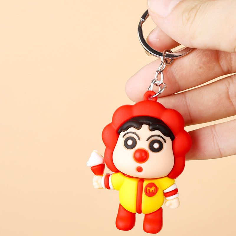 Large Random Cartoon Figure Keychain - 1 Pc