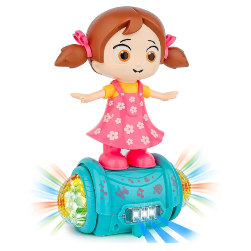 Fashion Girl Dancing Doll Toy | Musical Light-Up Doll with 360° Rotation | Battery Operated Kids Toy