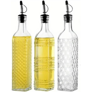 Glass Oil Dispensers 500ml Oil and Vinegar Bottle