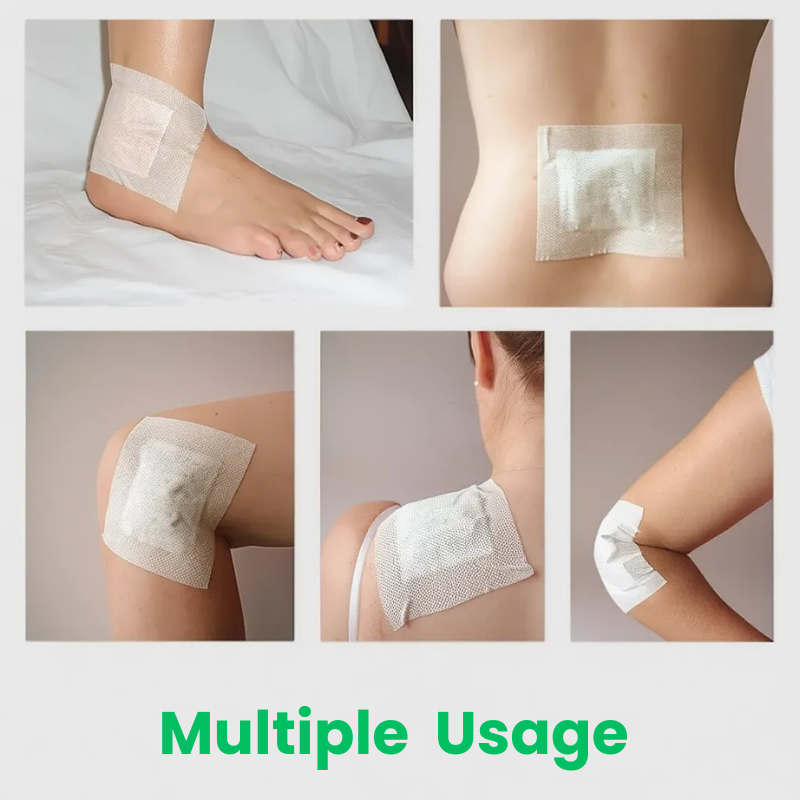 Gold Detox Foot Patch | Ginger & Salt Adhesive Foot Care Patches for Relaxation & Daily Wellness