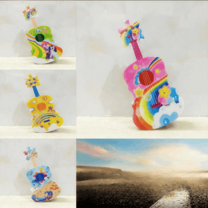 Guitar Shaped LED Night Lamp (Random Print)