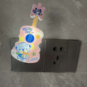 Guitar Shaped LED Night Lamp (Random Print)