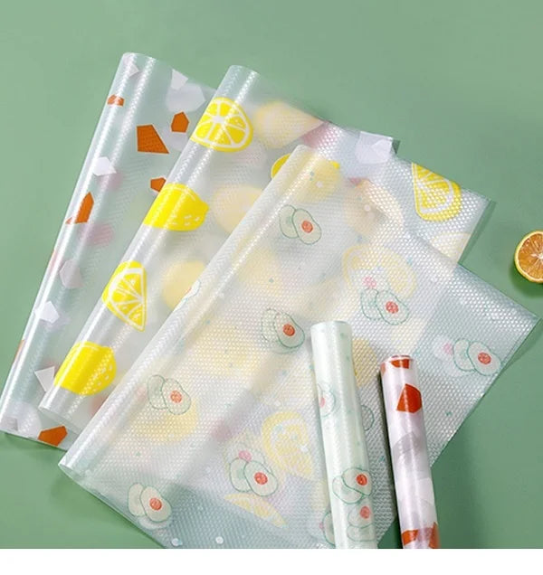 Drawer Mat 45 x 300 Cm – Anti-Slip, Waterproof Shelf Liner for Kitchen, Bathroom, Fridge, Wardrobe (Random Print-Pack of 1)