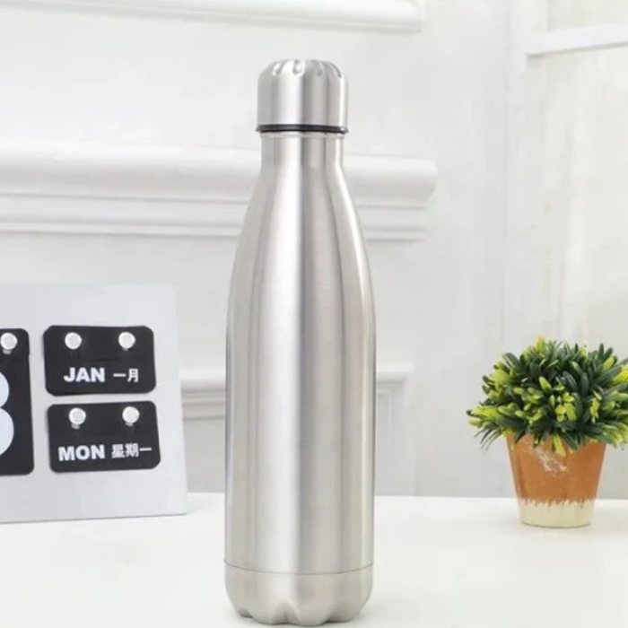 Home Joy 750ml Hot & Cold Cola Bottle – 12-Hour Cold Water Guarantee, Stainless Steel Water Bottle with Free Bottle Brush