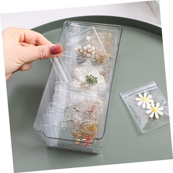 10 Pcs Transparent Jewelry Bag (6*8)