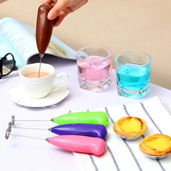Portable Coffee Beater – Handheld Electric Milk Frother & Coffee Mixer for Cappuccino, Latte, Hot Chocolate & Beverages(Random color-Pack of 1)