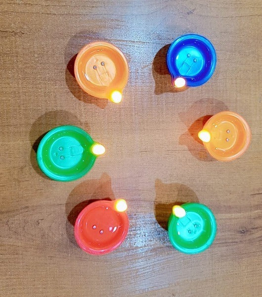 6pcs Colorful Water Sensor Diya for Diwali Decoration Festival Water Sensor Diya for Diwali Diyas for Decoration Diwali Gifts Diwali Diya