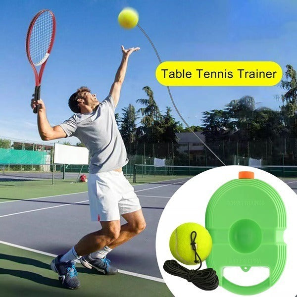Tennis Trainer Rebound Ball with String – Solo Tennis & Cricket Training Ball, Fillable with Sand or Water (Random color-Pack of 1)