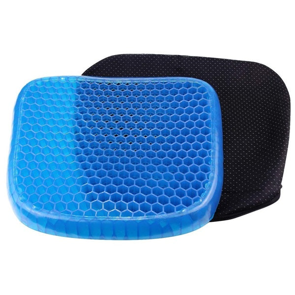 Gel Flex Cushion Egg Sitter with Non-Slip Cover – Breathable Honeycomb Gel Seat Pad for Home, Office, Car & Wheelchair (Back, Spine & Hip Pain Relief)