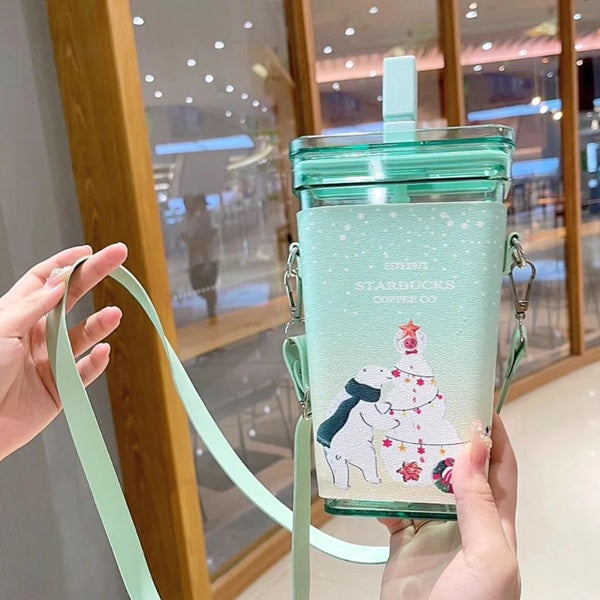 Star Plastic Tumbler – Transparent Printed Stars Sipper Cup for Kids & Adults