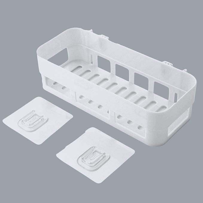 Wall-Mounted Bathroom Shelf – Space-Saving Storage Rack (random color) (Pack of 1)