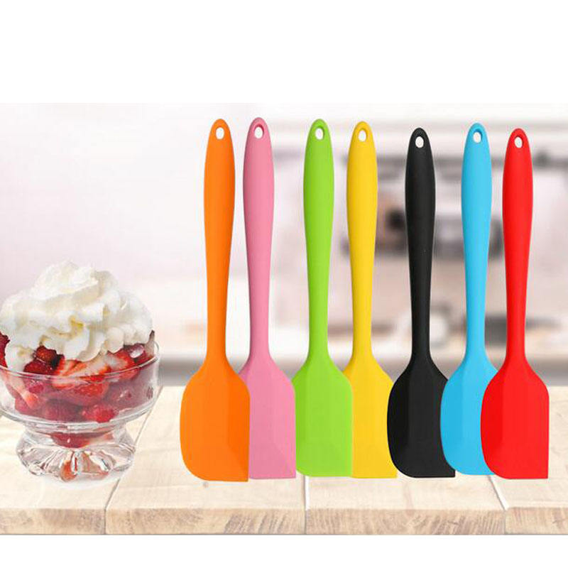 Mini Silicone Spatula – Non-Stick Heat-Proof Scraper for Home Kitchen Use (Random color-Pack of 1)