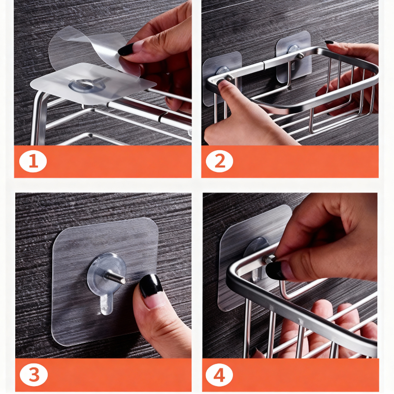 Screw Sticker Hooks – Strong Self Adhesive Wall Hooks for Kitchen, Bathroom & Home (Pack of 5)