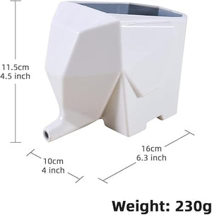 This charming, white elephant-shaped watering can doubles as a quirky Elephant Drainer, measuring 11.5 cm tall, 10 cm wide, and 16 cm long. Weighing just 230g, it’s perfect for adding a whimsical touch to your kitchen storage solutions.