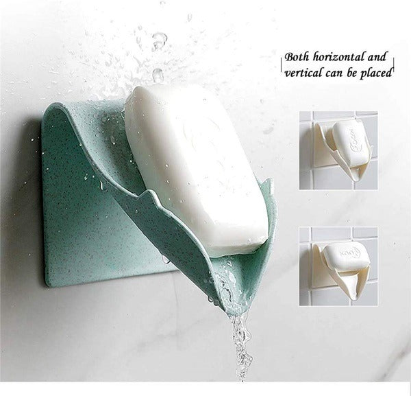 Creative Bathroom Soap Holder – Wall-Mounted, Drainage Design, Durable & Stylish (Random color- Pack of 1)