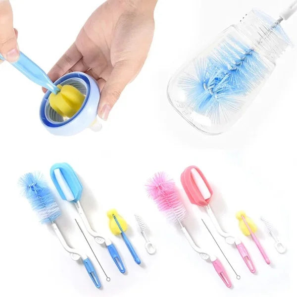 Baby Bottle Nipple Cleaning Brush Set