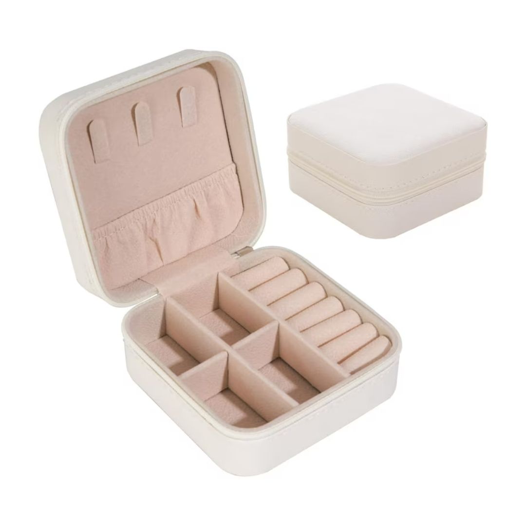 Customised Jewellery Box - Portable Mini Travel Jewellery Box - Acrylic Name - Random color