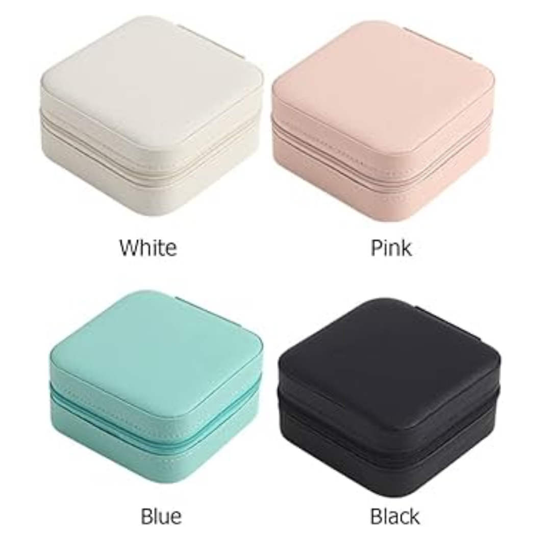 Customised Jewellery Box - Portable Mini Travel Jewellery Box - Acrylic Name - Random color