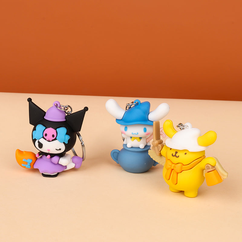 Large Cartoon Magic Wand Keychain - 1 Pc