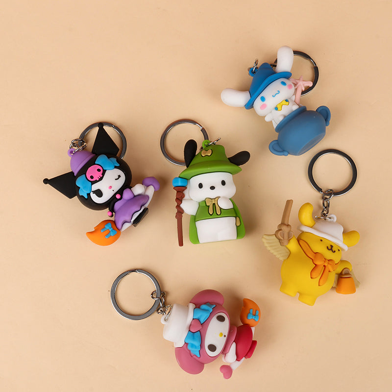 Large Cartoon Magic Wand Keychain - 1 Pc