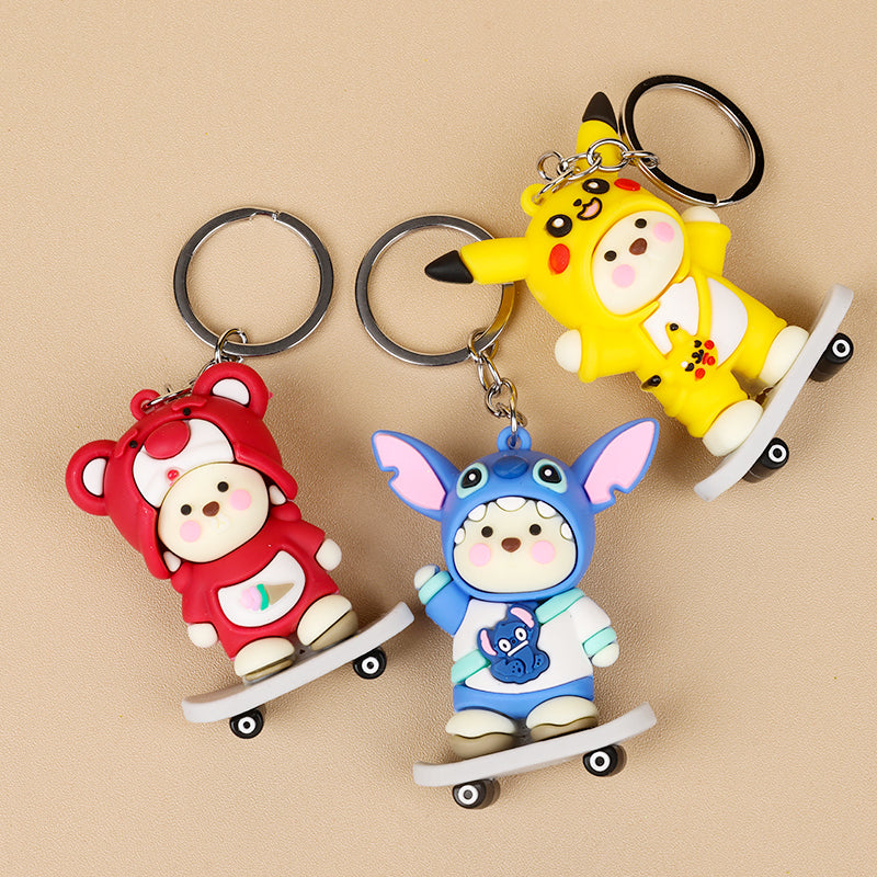 Large Skateboard Series KeyChain - 1 Pc