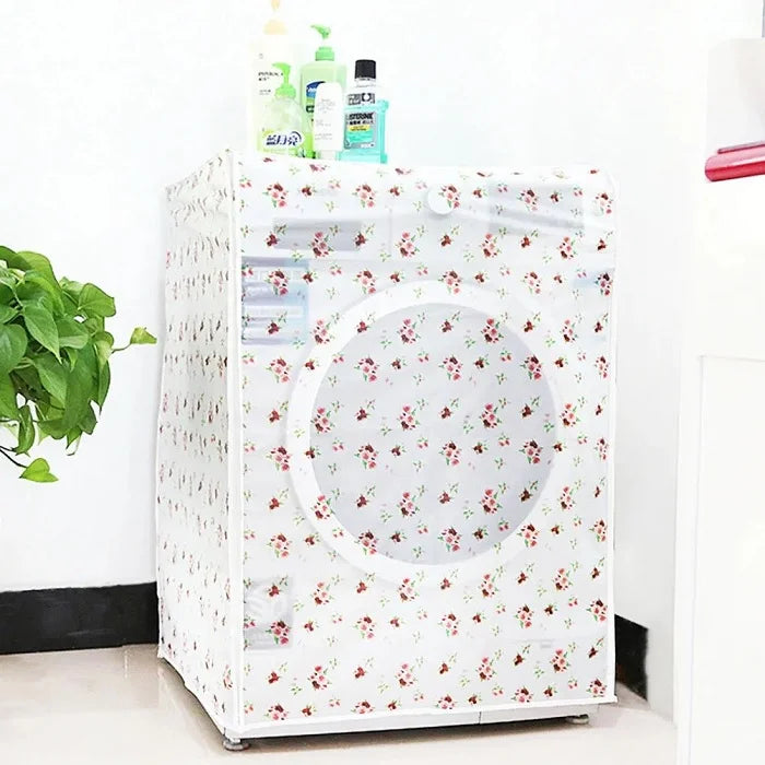 Front Load Washing Machine Cover – Waterproof & Dustproof Protective Cover for Laundry Appliance (Pack of 1 Random Print)