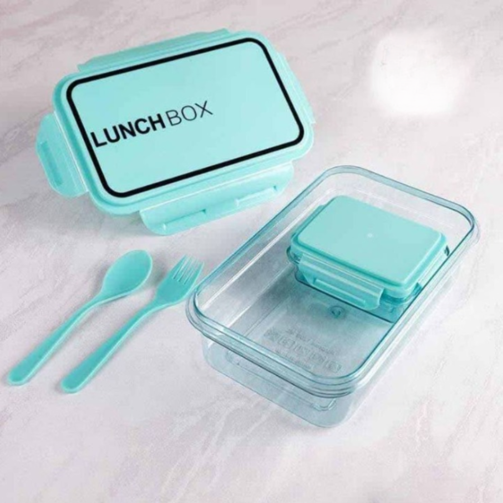 Anjani Leak Proof Lunch Box for Office with Spoon and Fork (1200 ml)