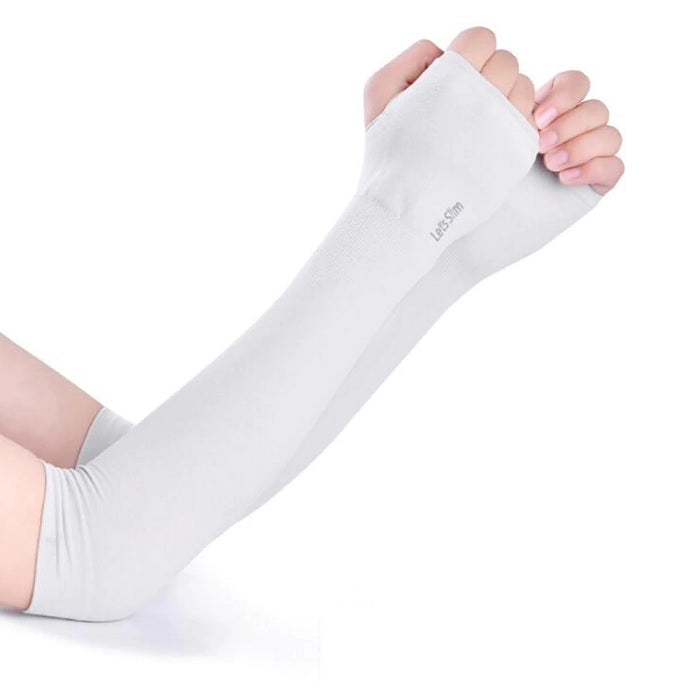 Let's slim Hand Cover Cool Arm Sleeves - UV Protection & Breathable Sports Wear (Pack of 1 Pair)