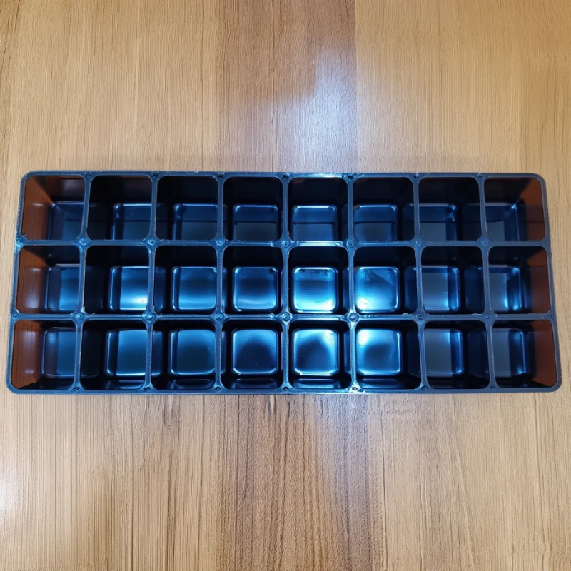 24 Cavity Black Lipstick Organizer – 24-Grid Plastic Holder Stand for Lipstick, Lip Gloss, Nail Polish & Cosmetics Storage