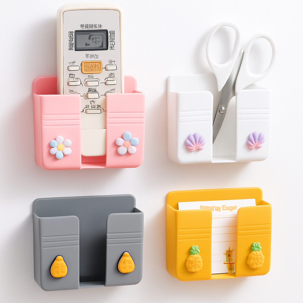 Fancy Wall Mounted Mobile Stand – Self Adhesive, No Drill Mobile Holder for Wall, Bedside & Kitchen Use (Pack of 1)