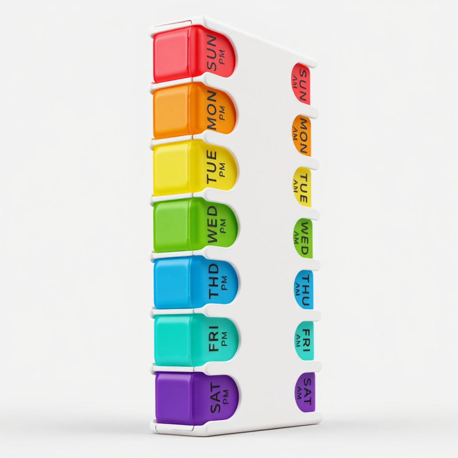 Travel Pill Organizer – 7-Day Moisture-Proof Weekly Medicine Case | Portable Pill Box for Home, Travel, Office & Gym Use