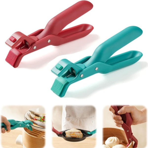 Multi-Function Anti-Scald Bowl Holder Clip – Safe Heat Resistant Kitchen Tool (Random color-Pack of 1)