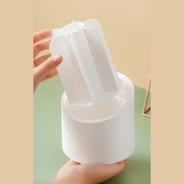 Multifunction 360° Rotating Desktop Storage Box – Organizer for Office, Makeup, and Accessories (Pack of 1)