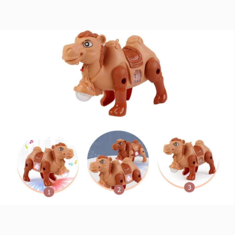 Musical Light-Up Camel Toy – Battery Operated Animal Toy with LED Lights for Kids