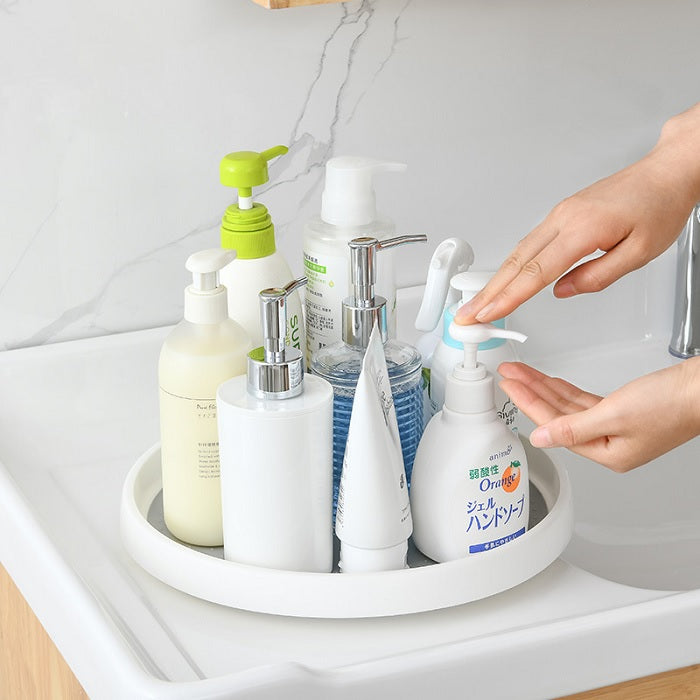 Non-Skid 360° Rotating Storage Tray – Turntable Organizer for Kitchen, Dining, Bathroom & Office (Pack of 1)