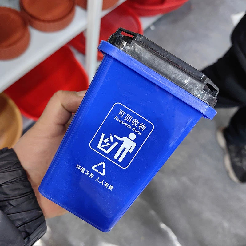 Trash Bin Shaped Desktop Stand