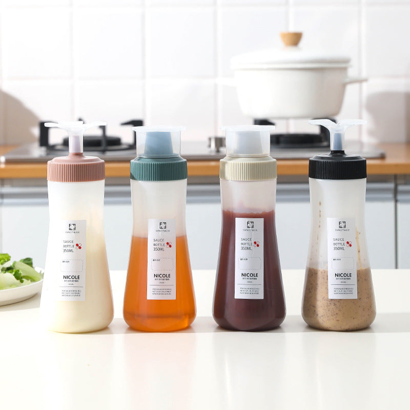 1 Pc Food-Grade Squeeze Sauce Bottle – Plastic Pointed Mouth Condiment Dispenser for Salad, Tomato, Honey & Seasonings