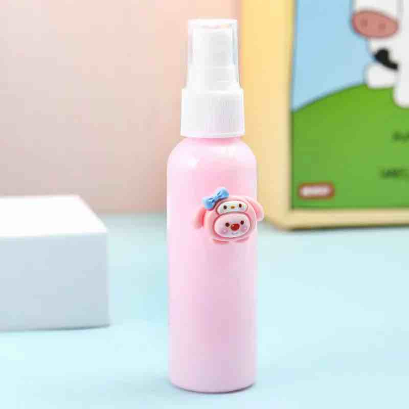 60ml Cartoon Print Spray Bottle – Refillable Travel Mist Bottle ( Random Print-Pack of 1 )