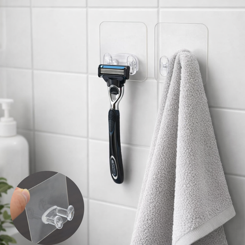 Multi-Purpose Suction Cup Phone Mount & Wall Hook – Self-Adhesive Holder for Mobile, Razor, Toothbrush, Broom & Plugs(Pack of 5)