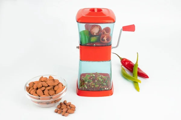 Plastic Dry Fruit & Vegetable Cutter, Onion, Chilly, Dry Fruit & Vegetable Chopper for Kitchen Stainless Steel Blade Jumbo Chilly Cutter Slicer
